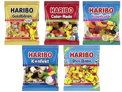 HARIBO Topseller-Mix 5 Beutel der beliebtesten HARIBO Sorten