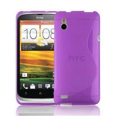 Cadorabo Hülle kompatibel mit HTC Desire V in Flieder Violett - Schutzhülle aus ...