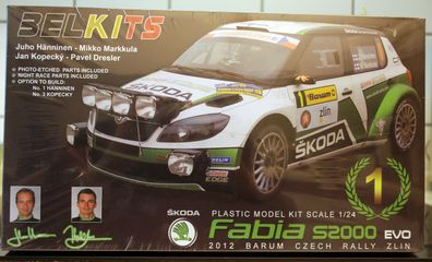 Belkits 004 + tk002 Set 2012 Skoda Fabia S200 Czech Rallye + Upgrade Set 1:24