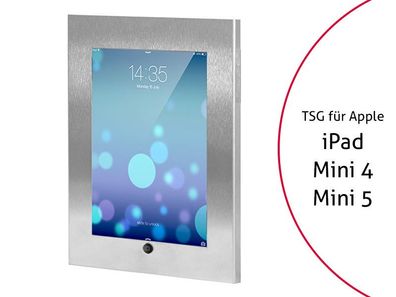 TabLines TSG027E Tablet Schutzgehäuse fér Apple iPad Mini 4/5, HB, Edelstahl