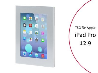 TabLines TSG031S Tablet Schutzgehäuse fér Apple iPad Pro 12.9 (1./2. Gen.), silb...