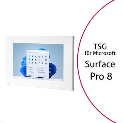 TabLines TSG083W Tablet Schutzgehäuse fér Microsoft Surface Pro 8, weiß
