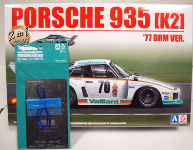 Aoshima Beemax 24015 1977 Porsche 935 K2 1:24 #20 komplett inkl. PE Parts105115