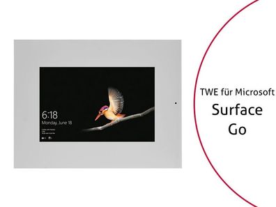 TabLines TWE082S Tablet Wandeinbau fér Microsoft Surface Go, DS, silber