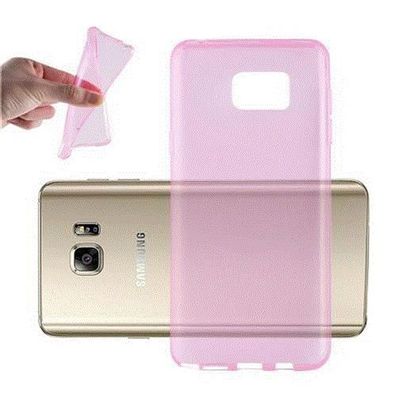 Cadorabo Hülle kompatibel mit Samsung Galaxy NOTE 5 in Transparent PINK - Schutzhü...