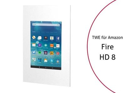 TabLines TWE060W Tablet Wandeinbau fér Amazon fire HD 8 (2017), weiß