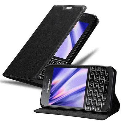 Cadorabo Hülle kompatibel mit Blackberry Q10 in NACHT Schwarz - Schutzhülle mit ...