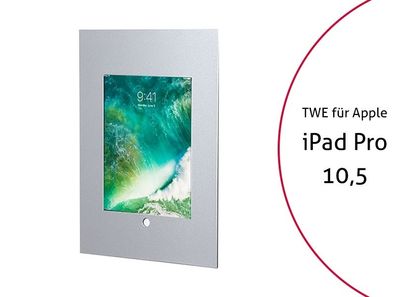 TabLines TWE058S Tablet Wandeinbau fér Apple iPad Pro 10.5, HB, silber