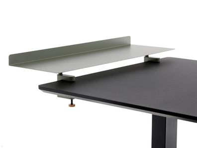 APTO Table Shelf Schreibtisch Ablageboard 72x24cm mit Tischklemmen, olivgrén