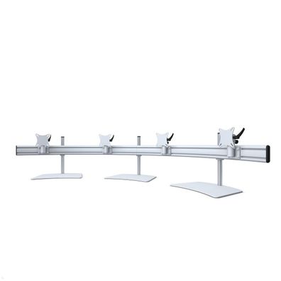 MonLines MTH302G Para 4er Monitor Tischhalter Standfuß bis 32 Zoll, grau