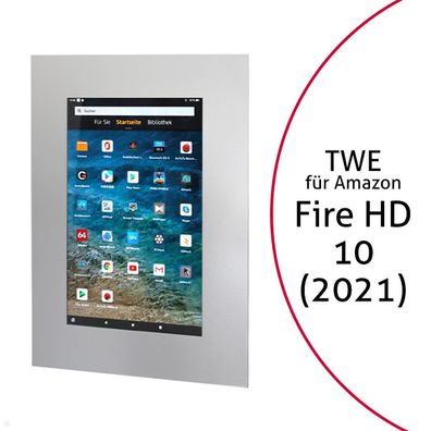 TabLines TWE100S Tablet Wandeinbau fér Amazon fire HD 10 (2021), silber