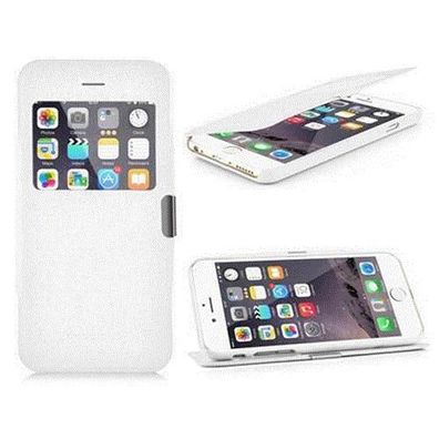 Cadorabo Hülle für Apple iPhone 6 / iPhone 6S - Hülle in Magnesium WEIß – Handyhül...