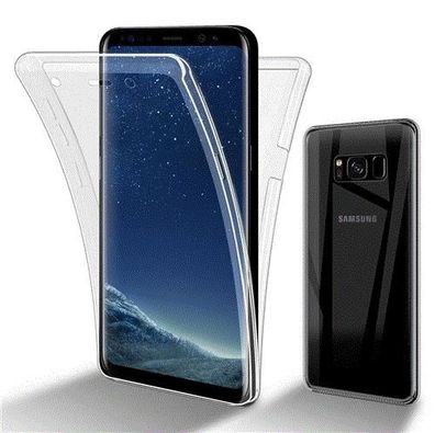Cadorabo Hülle kompatibel mit Samsung Galaxy S8 in Transparent - 360° Full Body ...