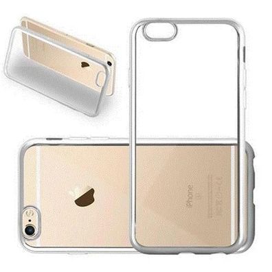 Cadorabo Hülle kompatibel mit Apple iPhone 6 / 6S in CHROM SILBER - Schutzhülle ...