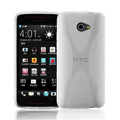 Cadorabo Hülle kompatibel mit HTC Butterfly S in HALB Transparent - Schutzhülle ...