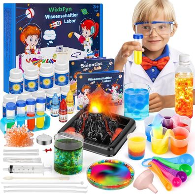 56 Experimentierset für Kinder Schul-Labor-Experimentierkästen Bildungsspielzeug