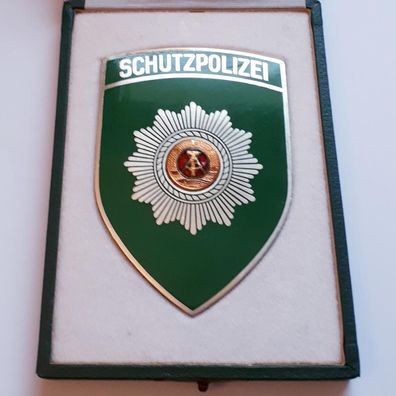 DDR MdI Plakette Schutzpolizei im Etui
