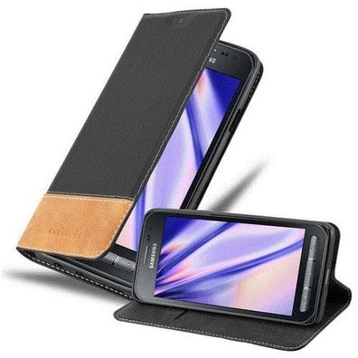 Cadorabo Hülle kompatibel mit Samsung Galaxy XCover 3 in Schwarz BRAUN - Schutzhül...