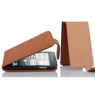 Cadorabo Hülle kompatibel mit Huawei ASCEND G510 / G520 / G525 in COGNAC BRAUN - ...