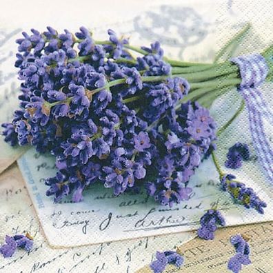 Serviette - Lavender Greetings