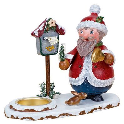 Original Hubrig Volkskunst Räucherwichtel - Weihnachtsmann mit Teelicht original ...