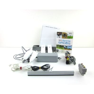 Wii Konsole in Weiss #B-Ware + alle Kabel + Nunchuk + Remote Motion Plus + Wii ...