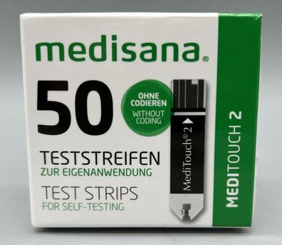 50 Teststreifen zur Blutzuckerselbstbestimmung, kompatibel mit MediTouch und ...