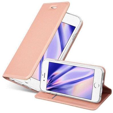 Cadorabo Hülle kompatibel mit Apple iPhone 6 / 6S in CLASSY ROSÉ GOLD - Schutzhüll...