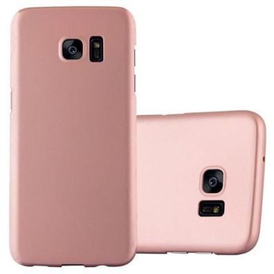 Cadorabo Hülle kompatibel mit Samsung Galaxy S7 EDGE in METALL ROSÉ GOLD - Hard ...