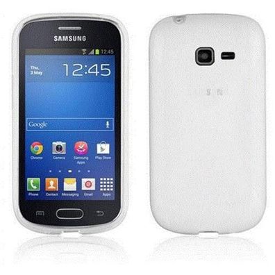 Cadorabo Hülle kompatibel mit Samsung Galaxy TREND LITE in Magnesium WEIß - Schutz...