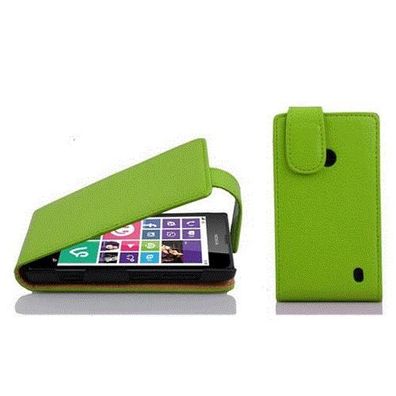 Cadorabo Hülle kompatibel mit Nokia Lumia 630 / 635 in APFEL GRÜN - Schutzhülle ...