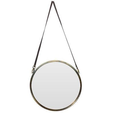 Spiegel rund 42 cm Metall Badspiegel Dekospiegel Badezimmerspiegel Dekoration Deko