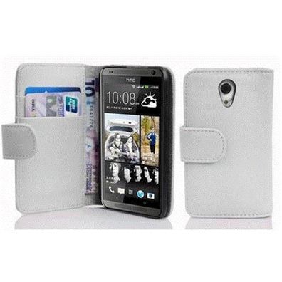 Cadorabo Hülle kompatibel mit HTC Desire 700 in Magnesium WEIß - Schutzhülle aus ...