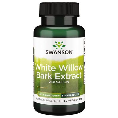 Swanson, White Willow Bark, 500mg 60 vegane Kapseln
