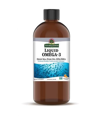 Nature's Answer, Liquid Omega-3, Deep Sea Fish Oil EPA / DHA, 480ml