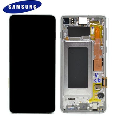 Samsung Galaxy S10 G973F LCD Display Touch Screen (Service Pack) Silver GH82-18850...