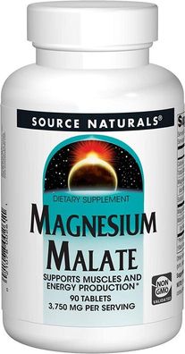 Source Naturals, Magnesium Malate, 3750mg, 90 Tabletten