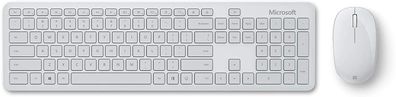 Microsoft Bluetooth Desktop Tastatur und Maus Set Französisch AZERTY-Tastatur grau