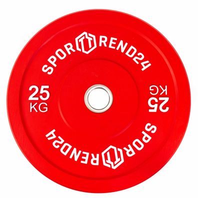 Sporttrend 24 - Bumper Plate 25kg | Hantelscheibe Gewichtsscheibe Gewichtscheibe