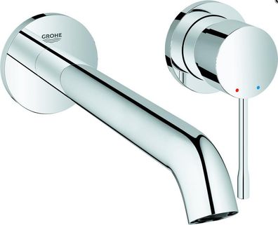 GROHE 2-Loch-WT-Wandbatterie Essence 29193 1 FMS Ausladung 230mm chrom