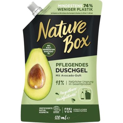 20,88EUR/1l Nature Box Duschgel Shower Gel Avocado ?ko 500ml Nachf?ller-Pack