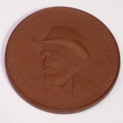 DDR Medaille Porzellan Meissen Dem Gedenken des Forschers Mitschurin