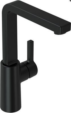 L100-Black WT-Mischer seitl. Bed. o Ablaufgarnitur Höhe 247mm schwarz matt