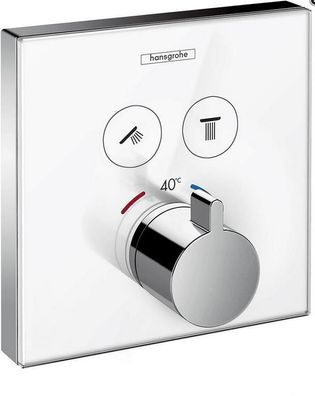HG Fertigset Thermostat ShowerSelect a. Gl f 2 Verbraucher weiss / verchromt