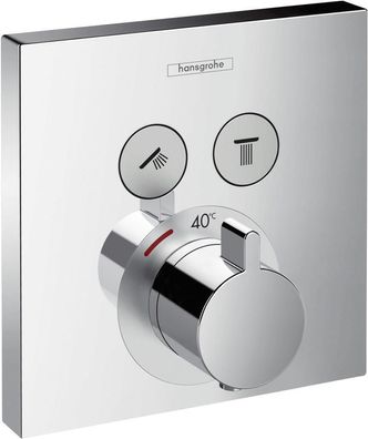 HG Fertigset Thermostat ShowerSelect für 2 Verbraucher verchromt