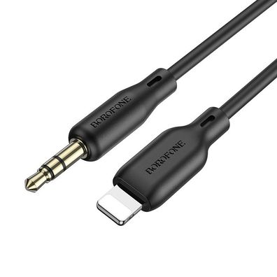 Lightning zu 3.5mm AUX Adapter Kabel Klinkenbuchse Audio für Apple 1M Schwarz