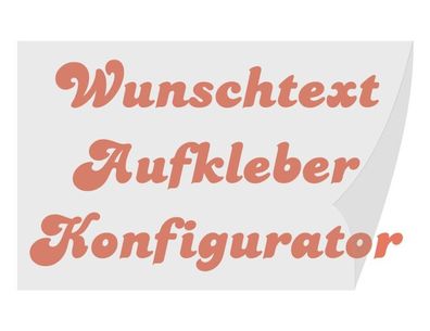 Einzigartiger Wunschtext Aufkleber Klebebuchstaben Beschriftung Klebefolie gestalten