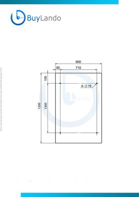 BuyLando Shop – [Modell - Milchglas] 150x90cm Glasvordach - Vordach - Pavillion - ...