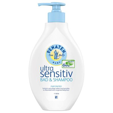 28,93EUR/1l Penaten Ultra Sensitive bad &amp; shampoo 400ml im Spender