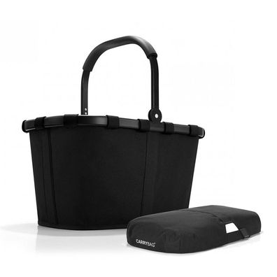 reisenthel Set aus Carrybag BK + Cover BP BKBP, Frame black + black, Unisex
